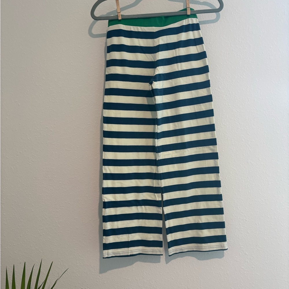 Matilda Jane Green and White Casual Wide-Leg Pants - Picture 4 of 6